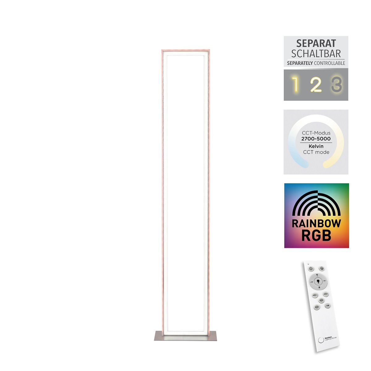 FELIX60 --> Direkt Stehleuchte Lampen silber Rainbow kaufen online Leuchten LED im RGB Lidelight Leuchten & 14640-55