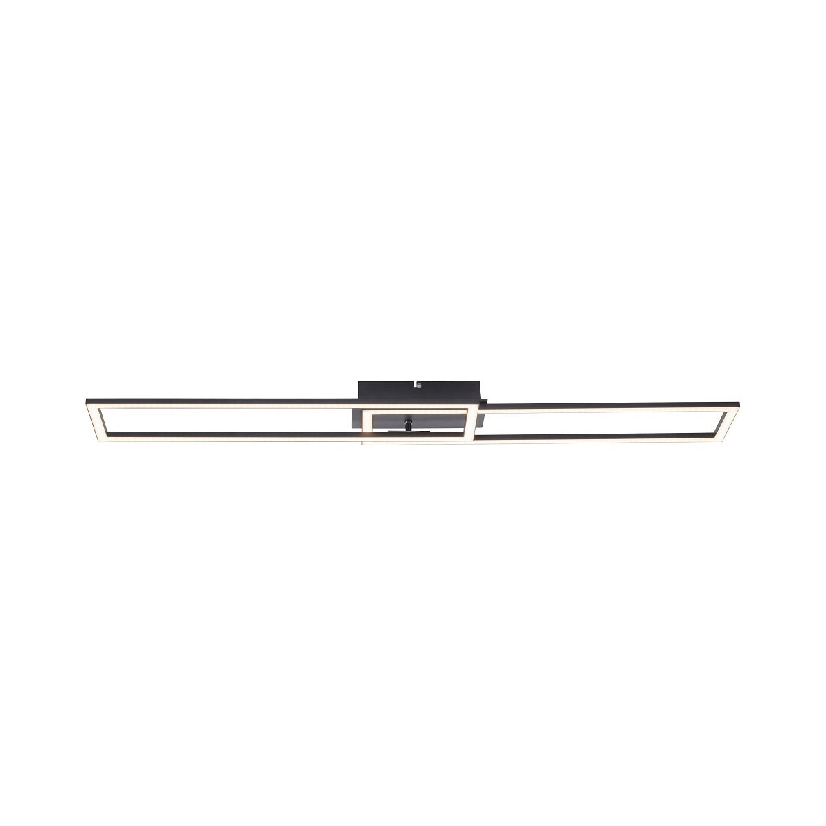Leuchten Direkt 14691-18 IVEN LED Deckenleuchte schwarz 3 Step Dim 102x20cm