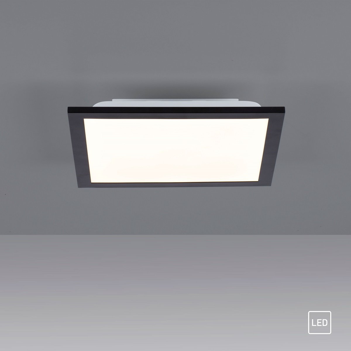 Leuchten Direkt 14740-18 FLAT LED Deckenleuchte schwarz 30x30cm 3000K -->  Leuchten & Lampen online kaufen im Shop