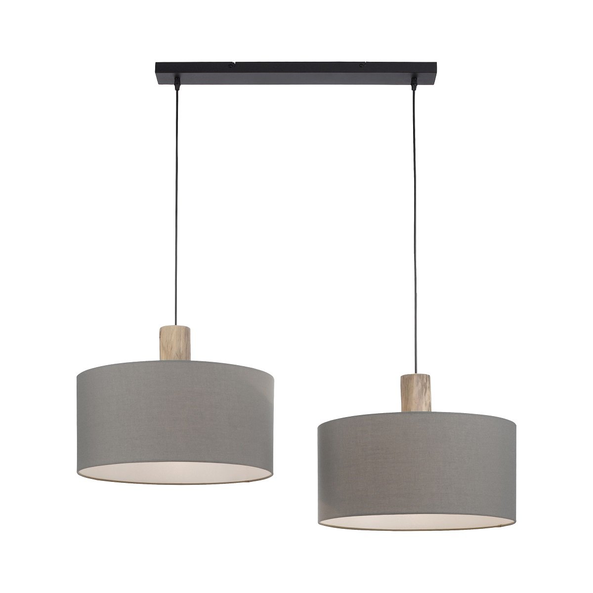 Leuchten Direkt 15113-15 LINEN Pendelleuchte 2-flammig Grau