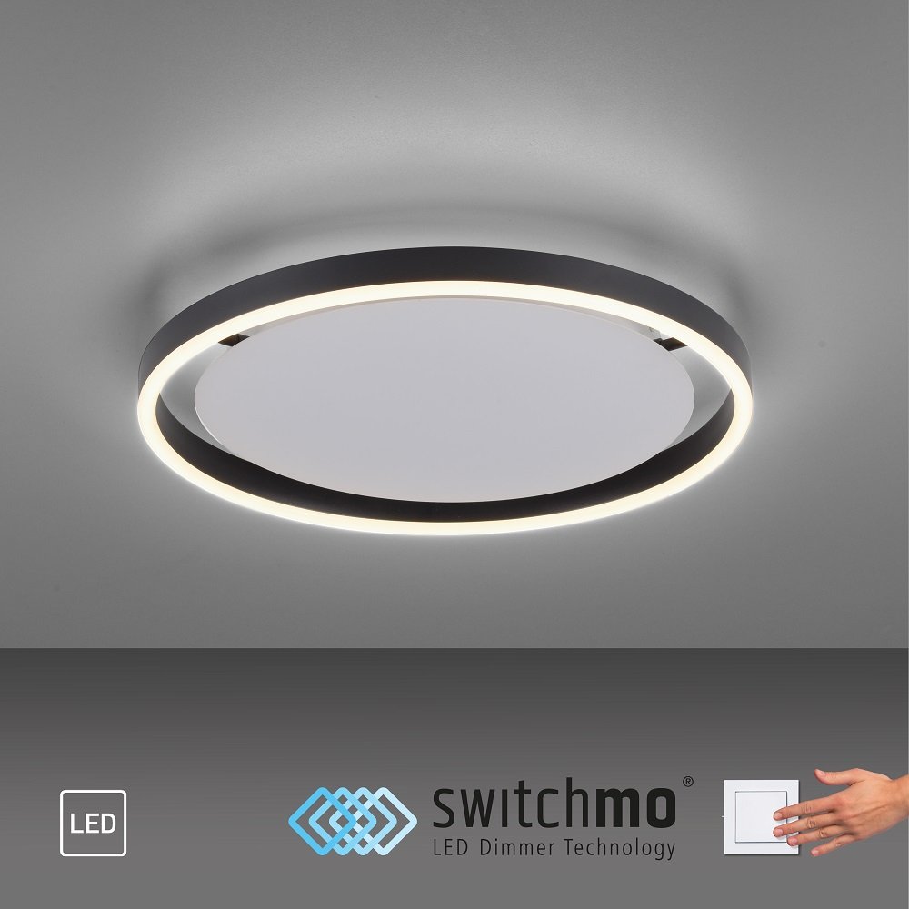 Leuchten Direkt 15391-13 RITUS LED Deckenleuchte Anthrazit rund 40cm -->  Leuchten & Lampen online kaufen im Shop