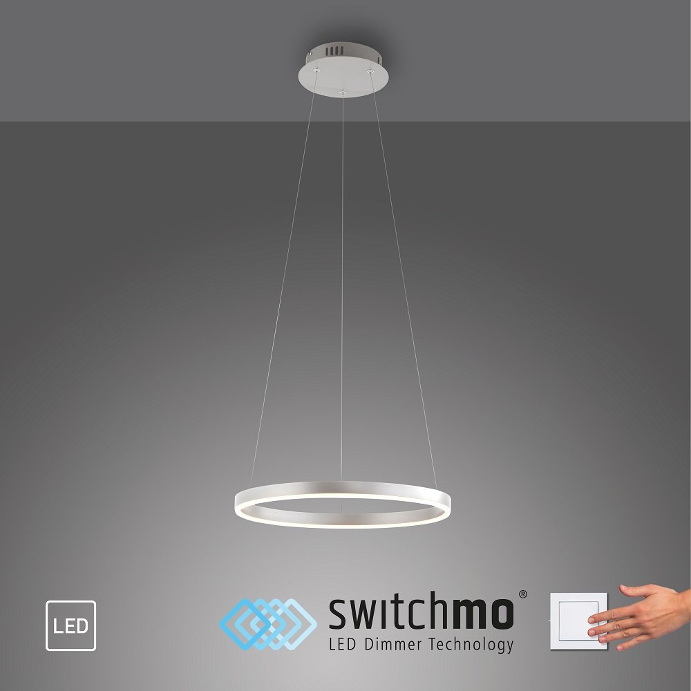 dimmbar online --> im LED Direkt 15393-95 40cm Aluminium Leuchten Lampen Pendelleuchte RITUS kaufen Leuchten & rund