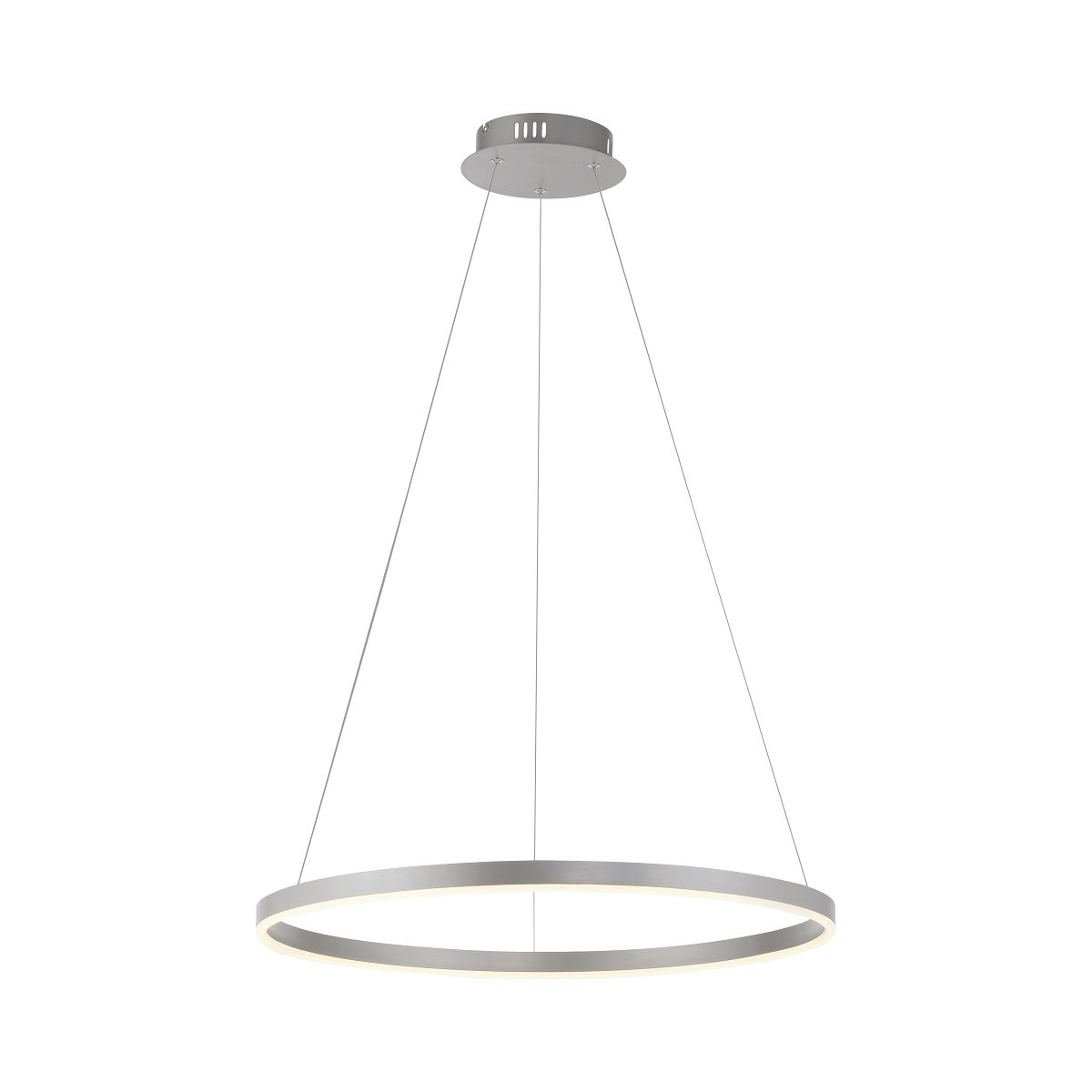 Leuchten Direkt 15394-95 RITUS LED Pendelleuchte Aluminium rund 60cm dimmbar