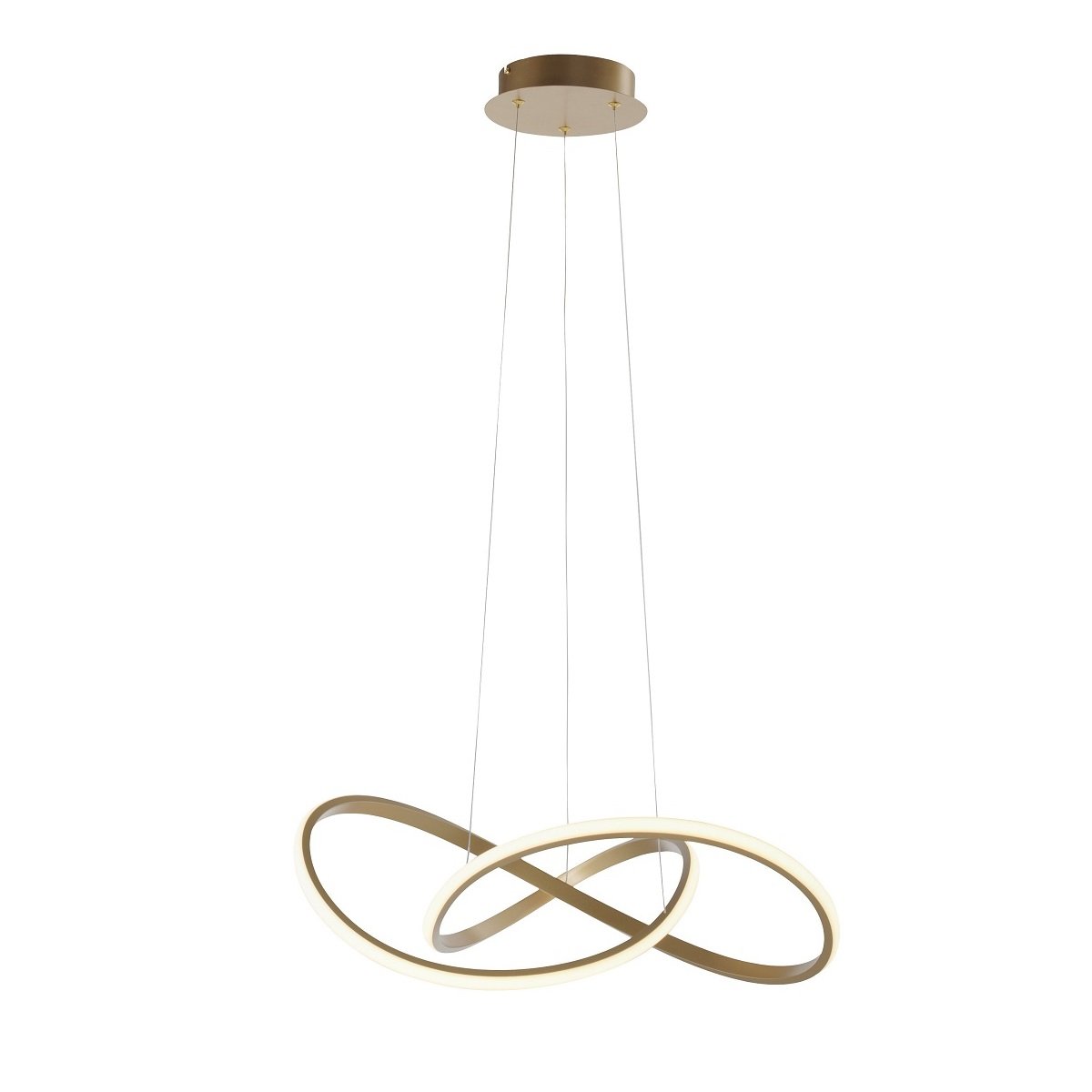 Leuchten Direkt 15402-60 LED Pendelleuchte Maria messing matt dimmbar