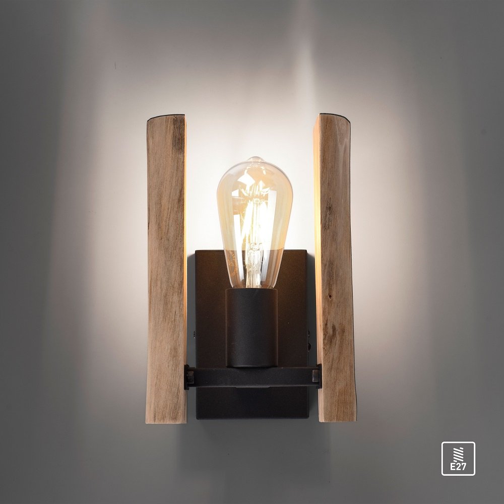 --> 15701-79 rustikal online Shop LOG Leuchten Wandleuchte Lampen Naturholz Direkt im Leuchten & kaufen