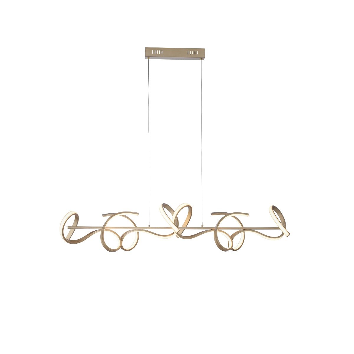 Leuchten Direkt 19033-60 LED Pendelleuchte Curls messing matt dimmbar