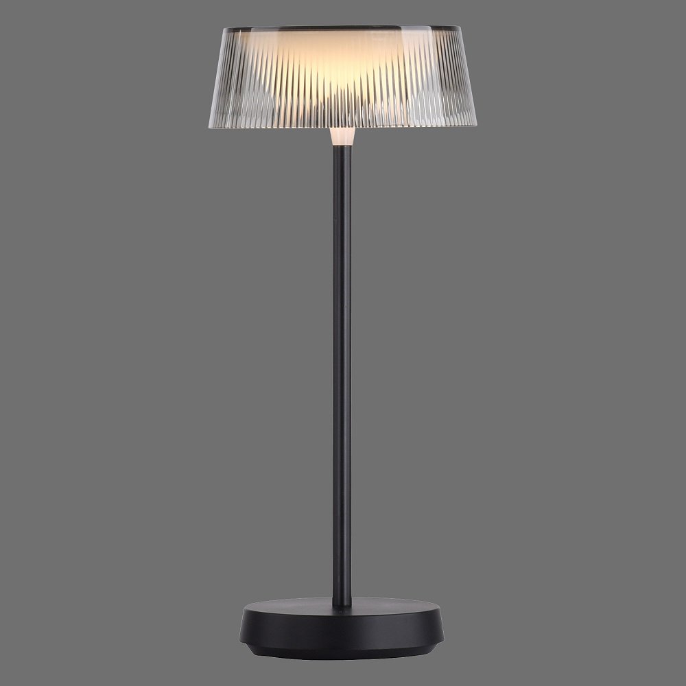 Leuchten Direkt 19711-18 DORA LED Tischleuchte Schwarz USB IP44 dimmbar -->  Leuchten & Lampen online kaufen im Shop
