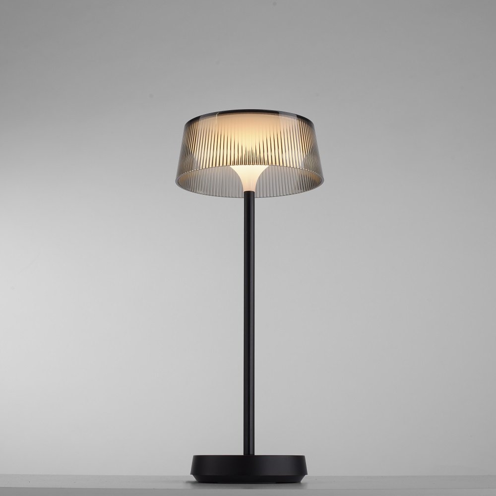 Leuchten Direkt 19711-18 DORA LED Tischleuchte Schwarz USB IP44 dimmbar -->  Leuchten & Lampen online kaufen im Shop