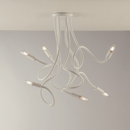 Luce Design Lover 6 weiß Deckenleuchte 6-flammig ECO Light --> Leuchten &  Lampen online kaufen im Shop