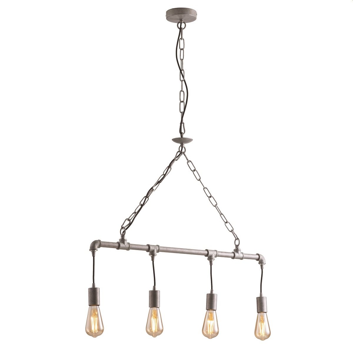 Luce Ambiente Design Amarcord S4 ZN Pendelleuchte 4-flammig zink