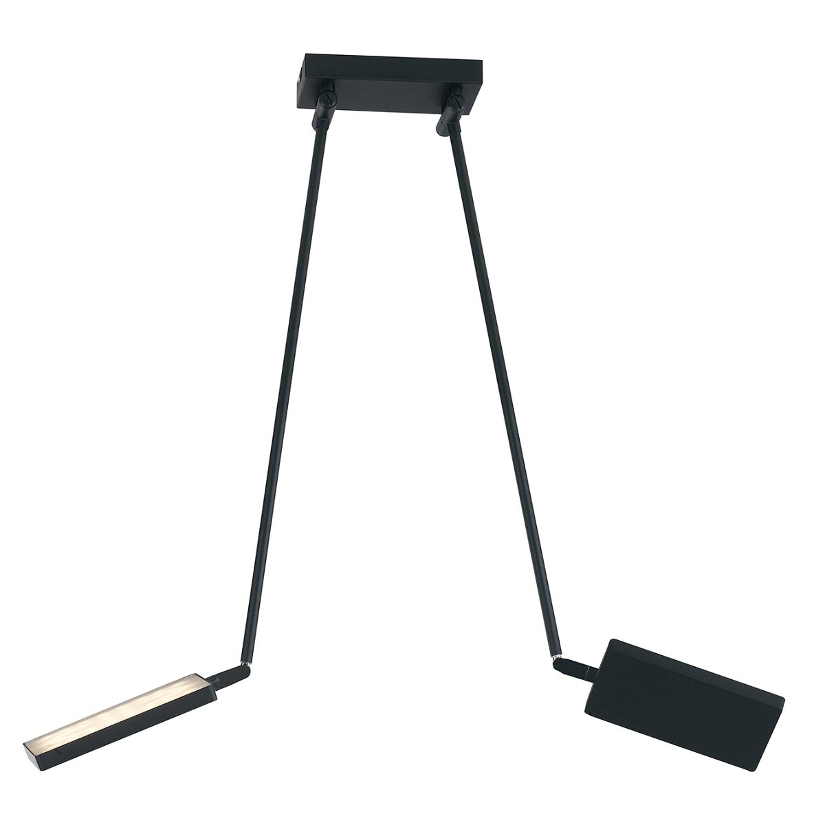 Luce Ambiente Design LED Book PL Nero Deckenleuchte  2-flammig