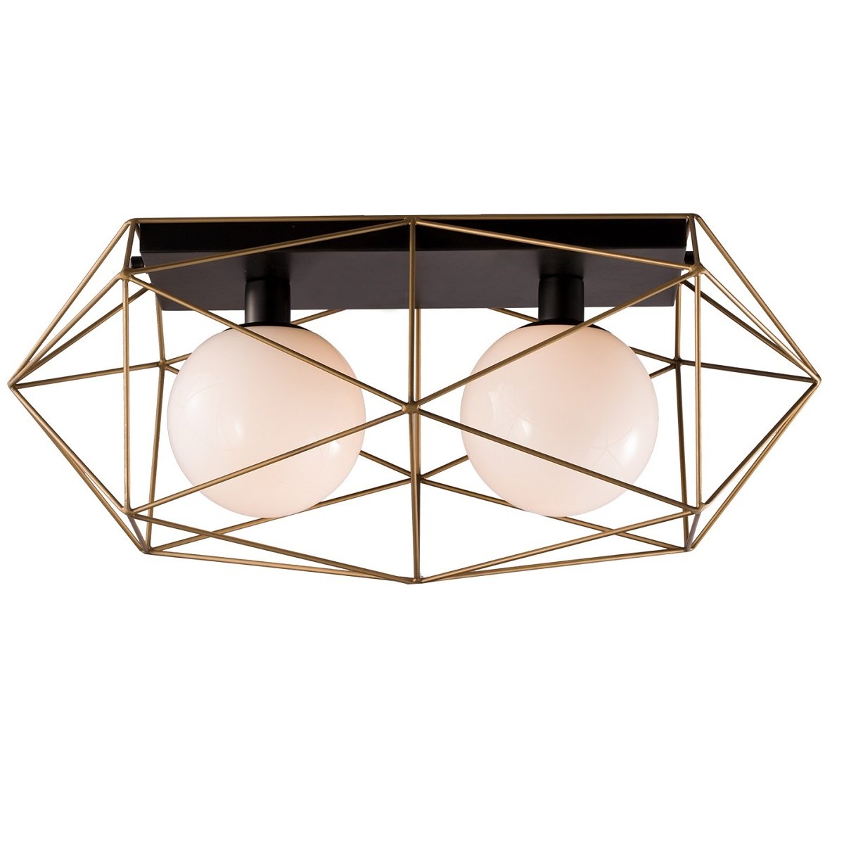 Luce Design Abraxas PL2 ORO Deckenleuchte 2-flammig ECO Light --> Leuchten  & Lampen online kaufen im Shop