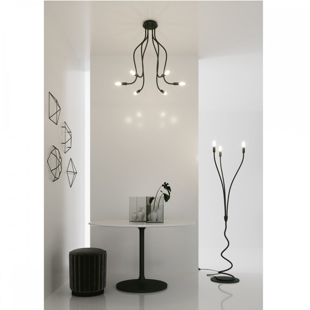 Luce Design Lover PT3 Nero Stehleuchte 3-flammig ECO Light --> Leuchten &  Lampen online kaufen im Shop