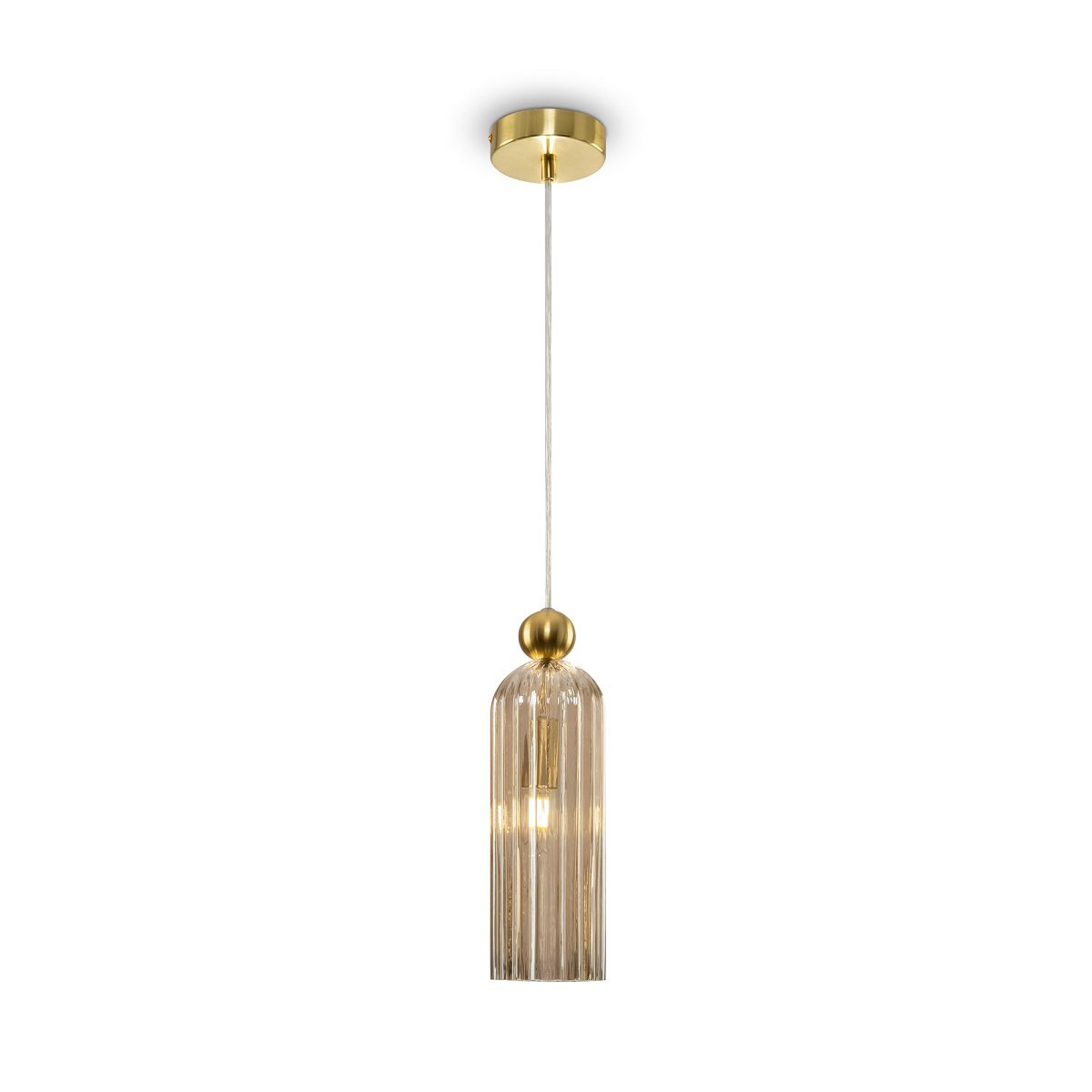 Maytoni Pendelleuchte Antic goldfarben cognac E14