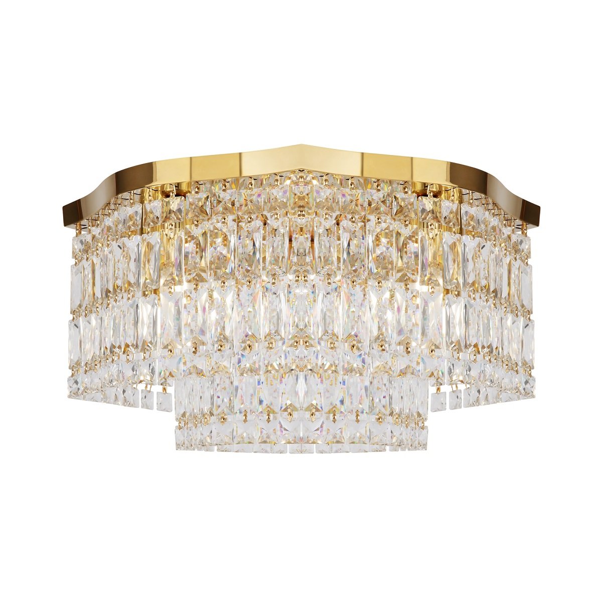 Maytoni Deckenleuchte Dune 6-flammig gold Kristall Anh�nger