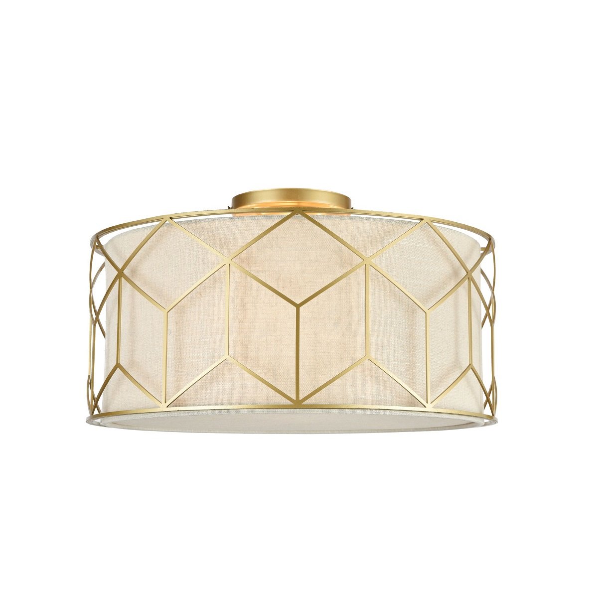 Maytoni Deckenleuchte Messina 3-flammig gold