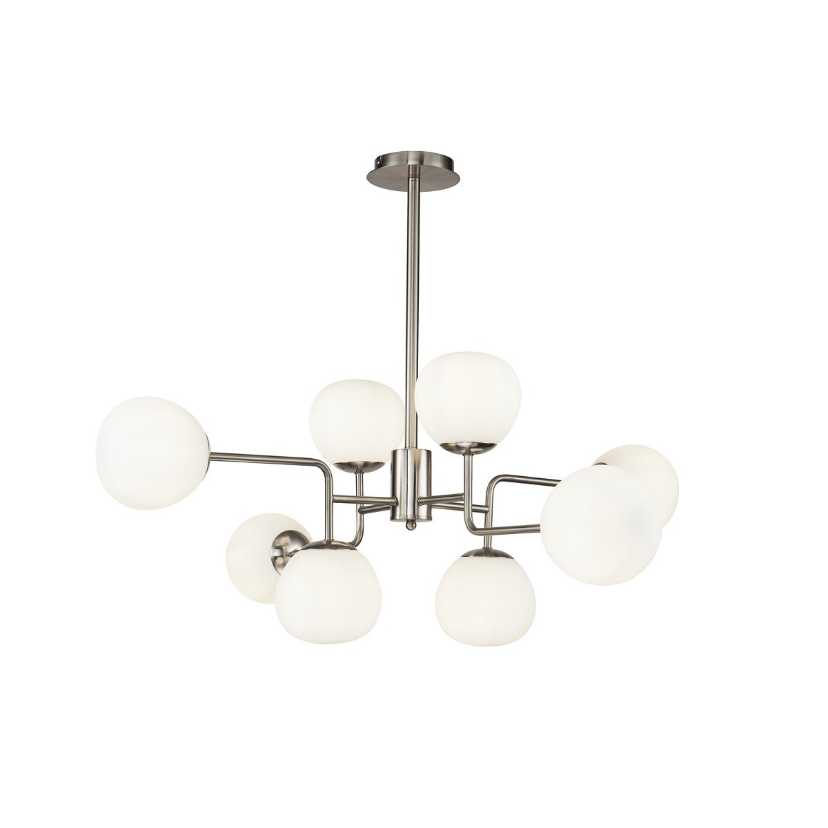 Maytoni Kronleuchter Erich 8-flammig nickel matt wei�
