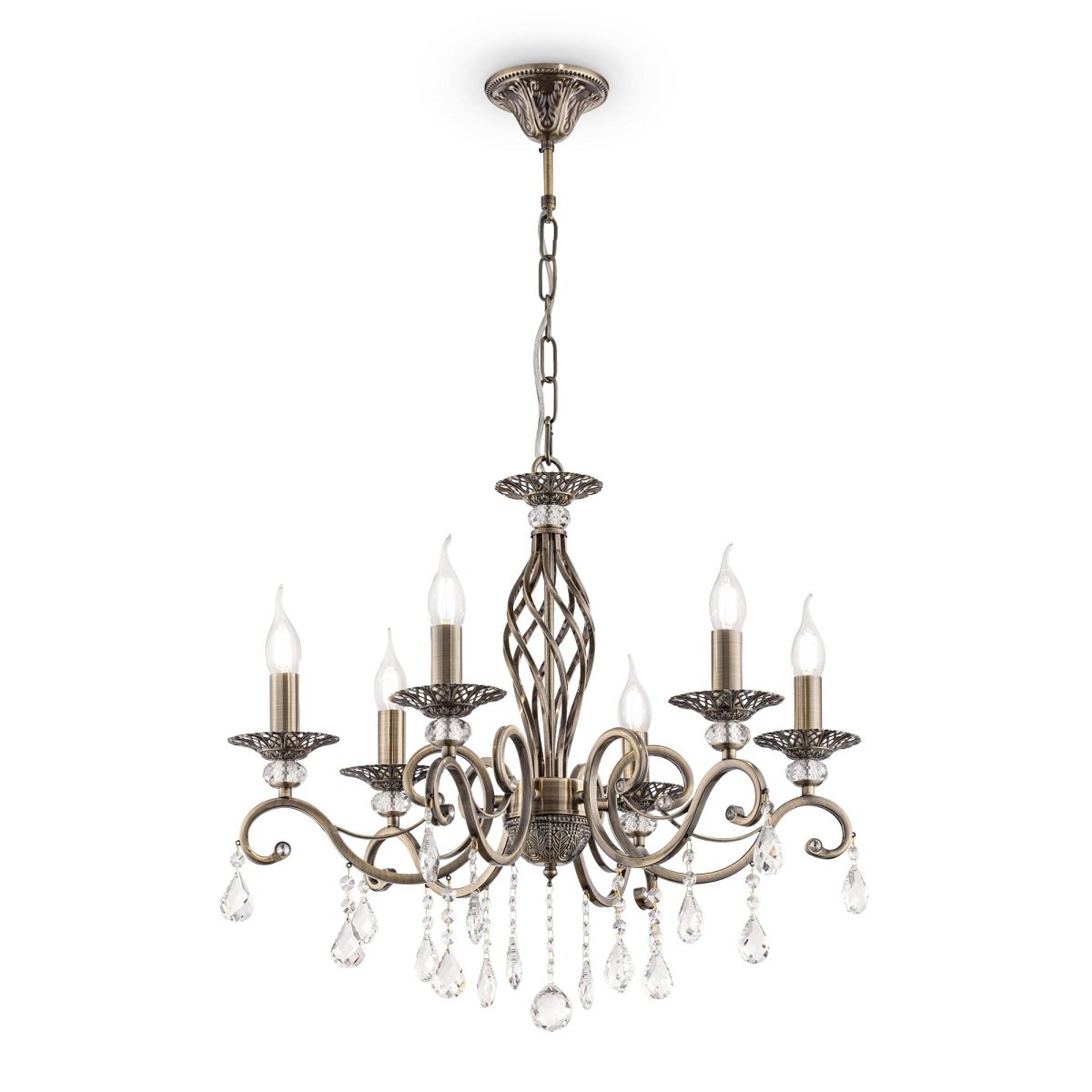 Maytoni Kronleuchter Grace 6-flammig messing