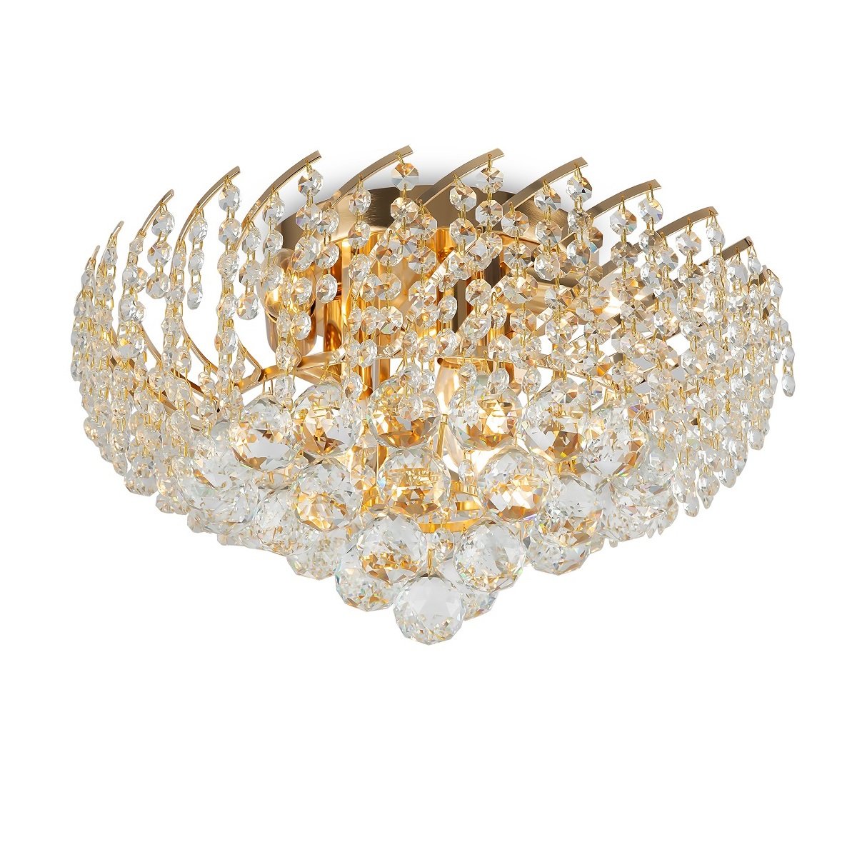 Maytoni Kronleuchter Karolina 6-flammig gold