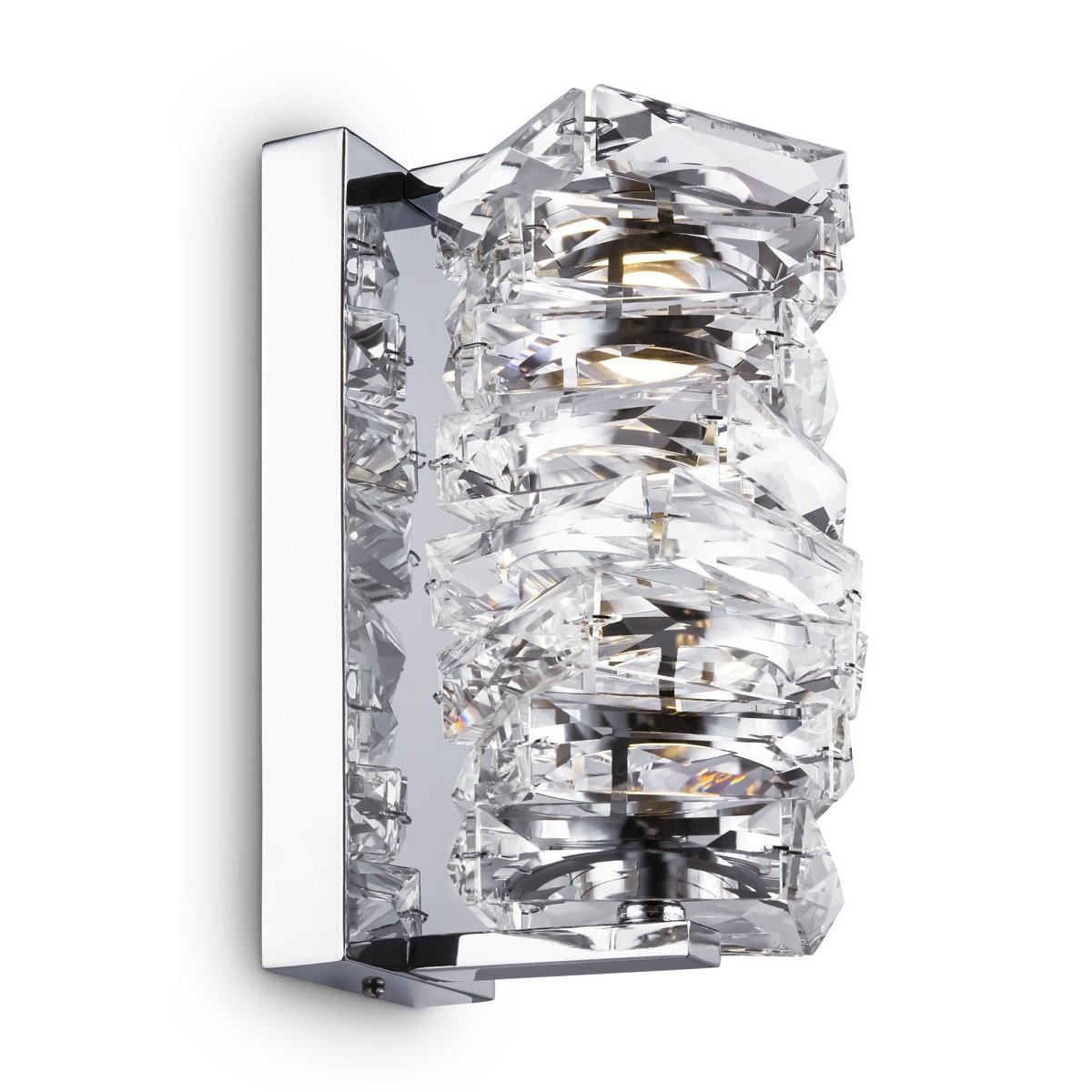 Maytoni LED Wandleuchte Coil Chrom Glas 3000K