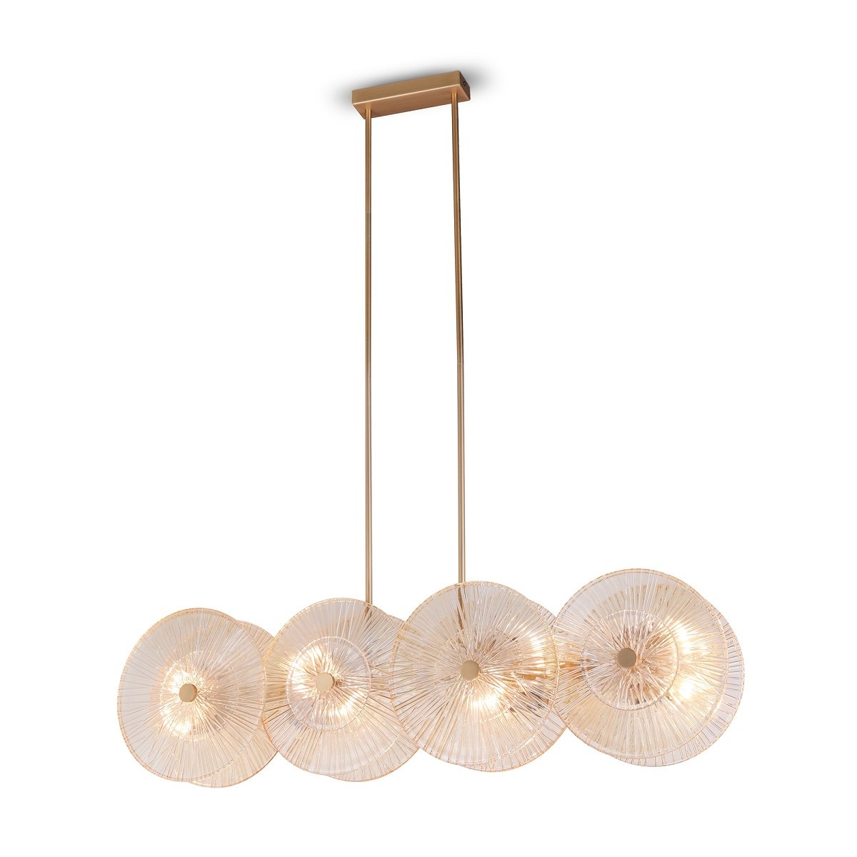 Maytoni Pendelleuchte Aster Modern 8-flammig goldfarben