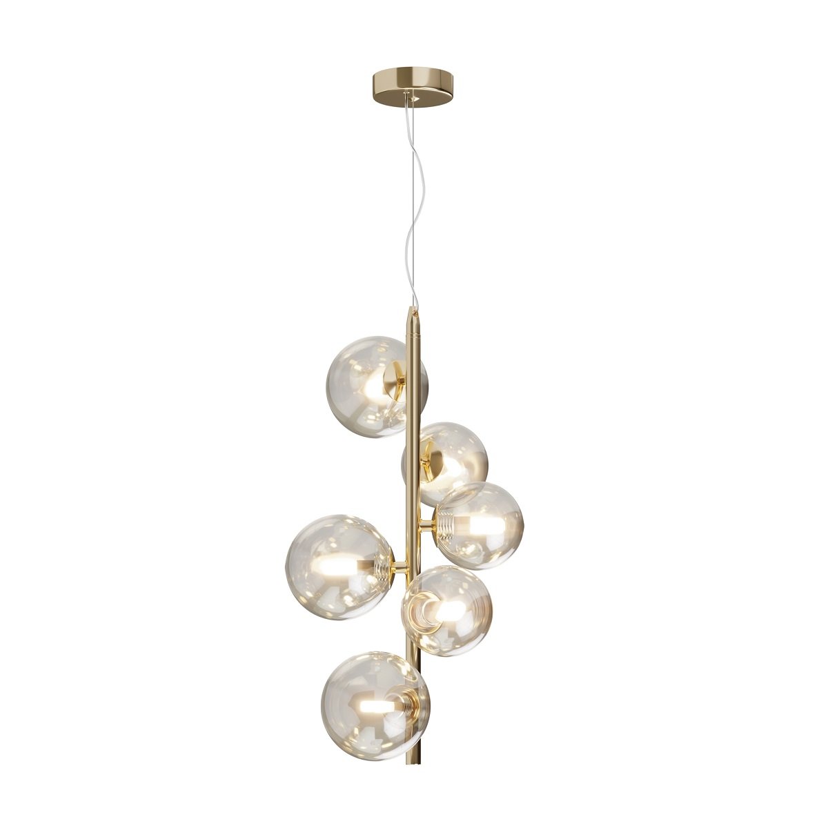Maytoni Pendelleuchte Dallas 6-flammig gold cognac