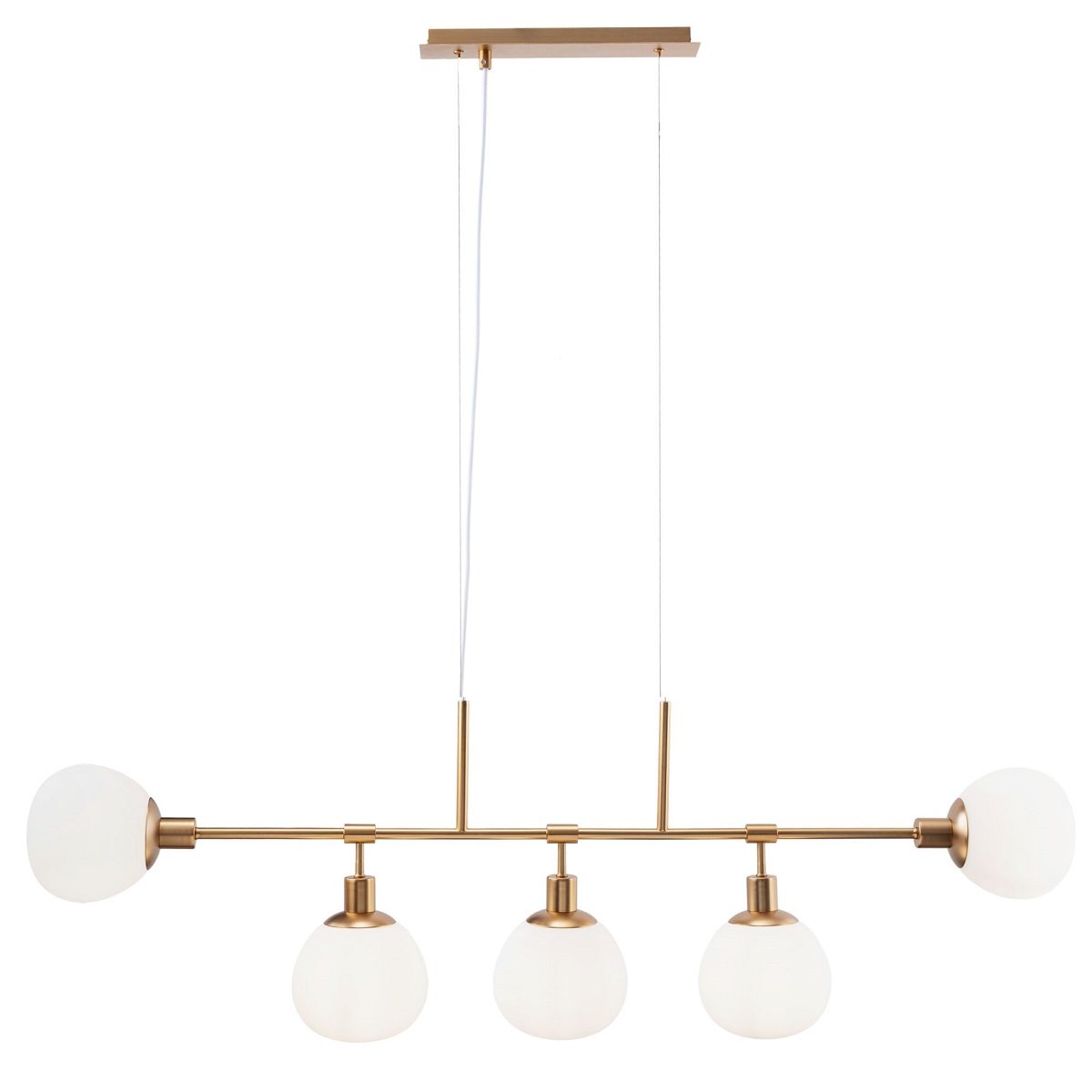 Maytoni Pendelleuchte Erich 5-flammig goldfarben wei�