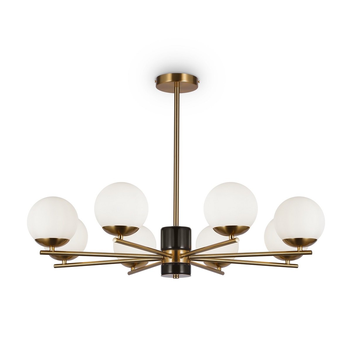 Maytoni Pendelleuchte Marble 8-flammig messing opal