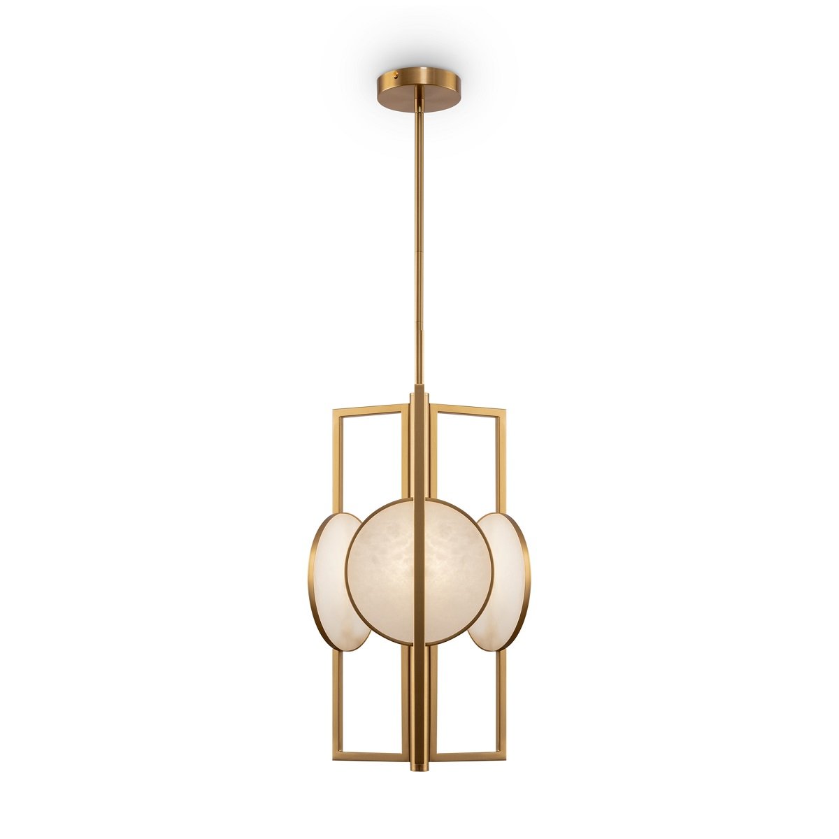 Maytoni Pendelleuchte Marmo gold 3-flammig