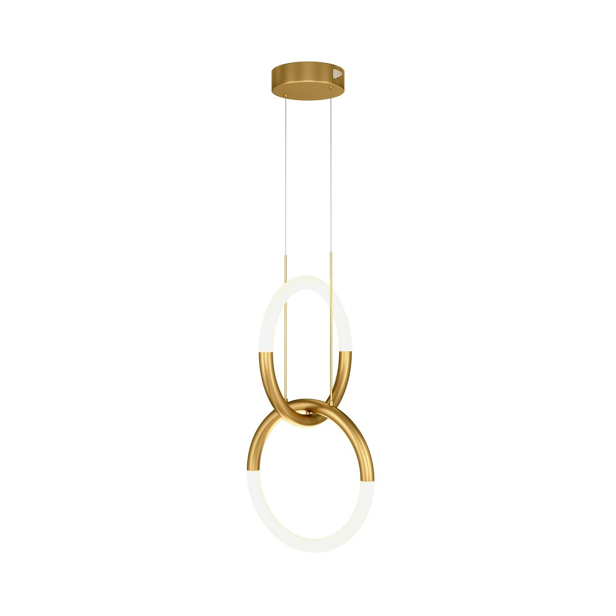 Maytoni Pendelleuchte Node 2 Ringe gold 3000K