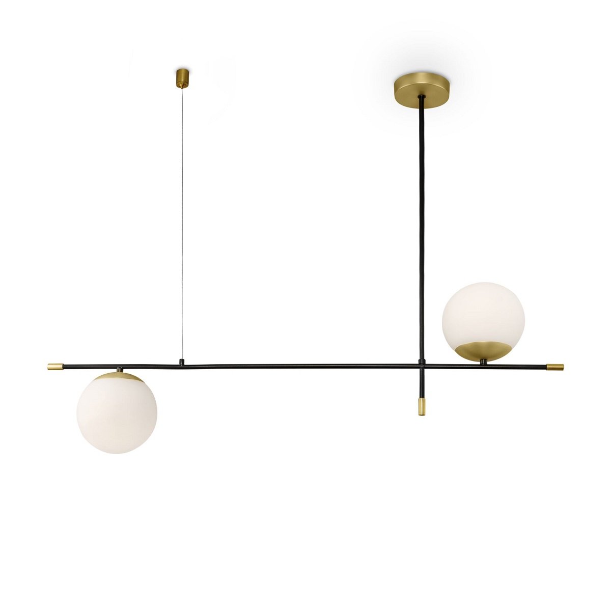 Maytoni Pendelleuchte Nostalgia 2-flammig gold wei�