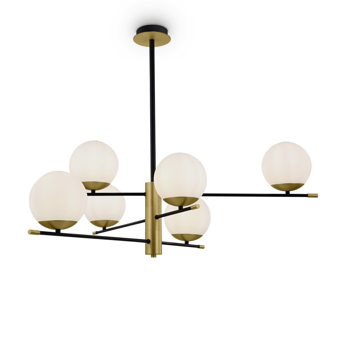 Maytoni Pendelleuchte Nostalgia 6-flammig gold wei�