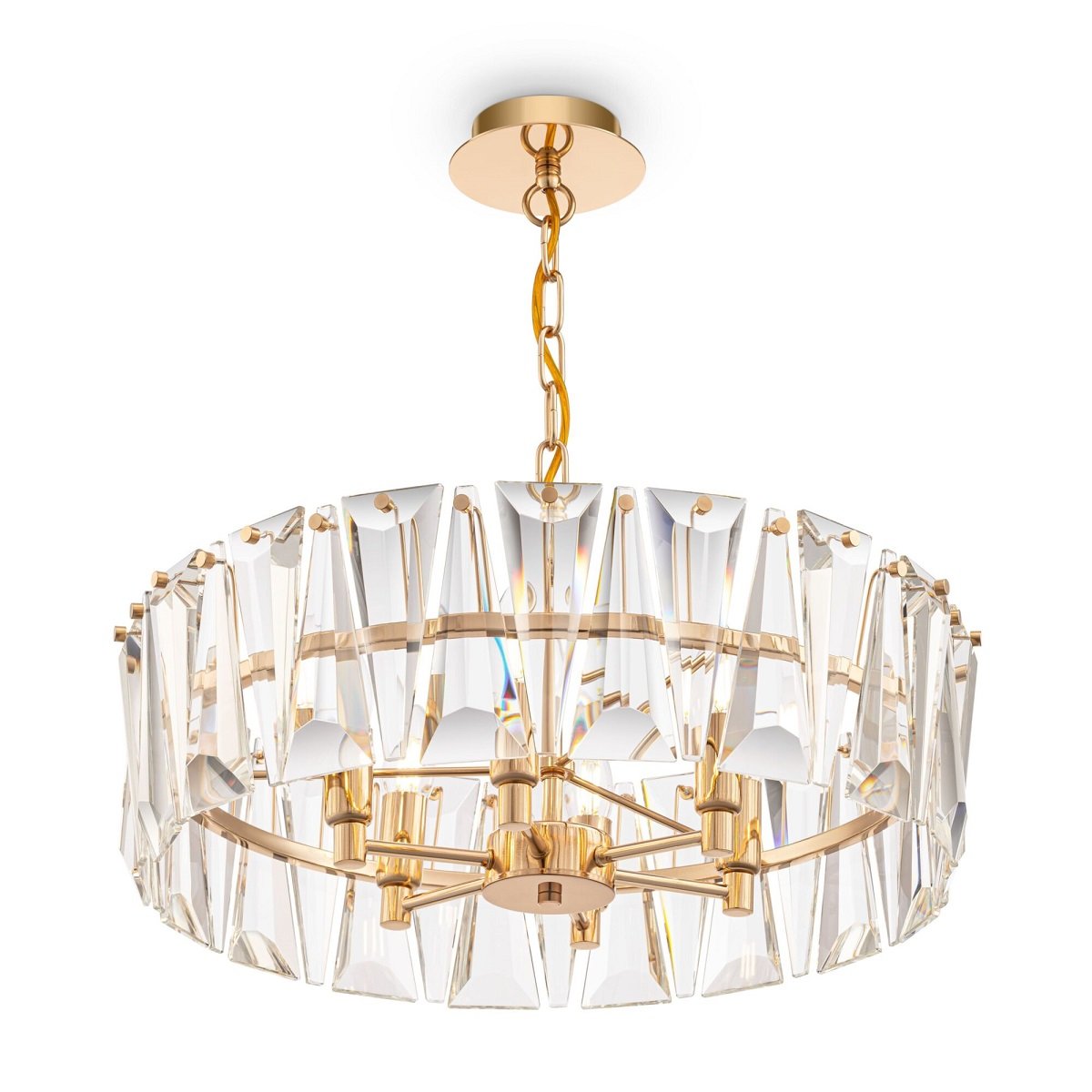 Maytoni Pendelleuchte Puntes 6-flammig gold