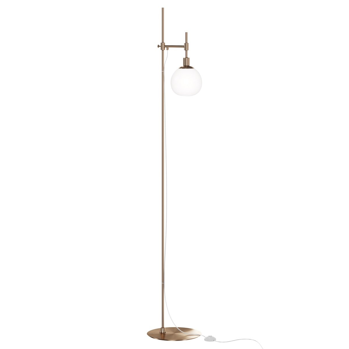 Maytoni Stehleuchte Erich messing wei� 155cm