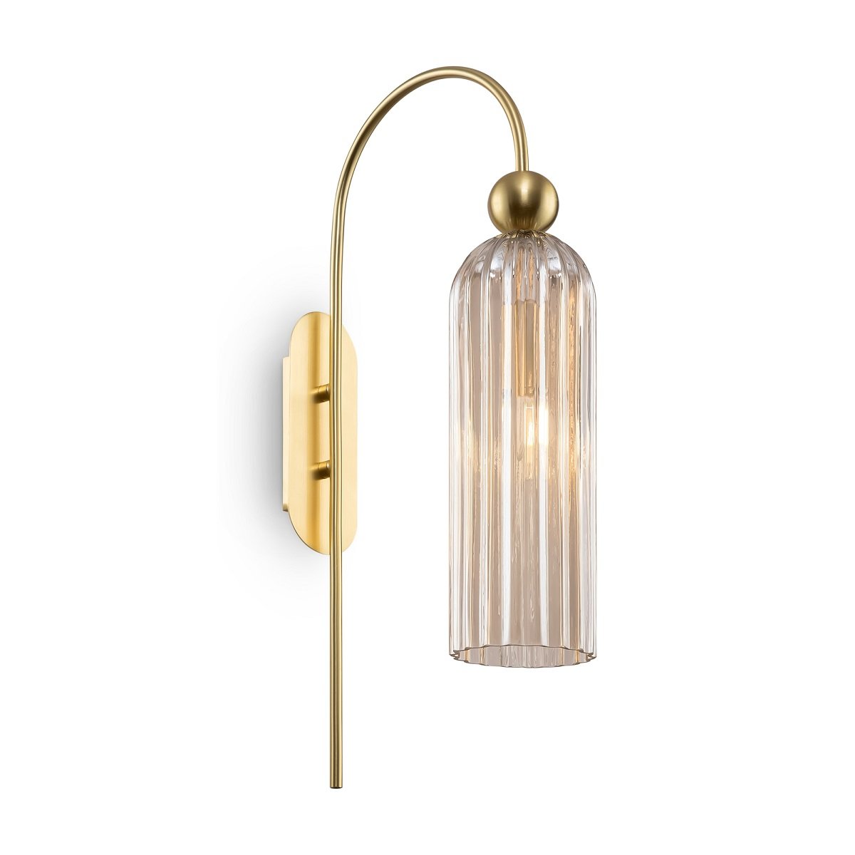 Maytoni Wandleuchte Antic goldfarben cognac E14