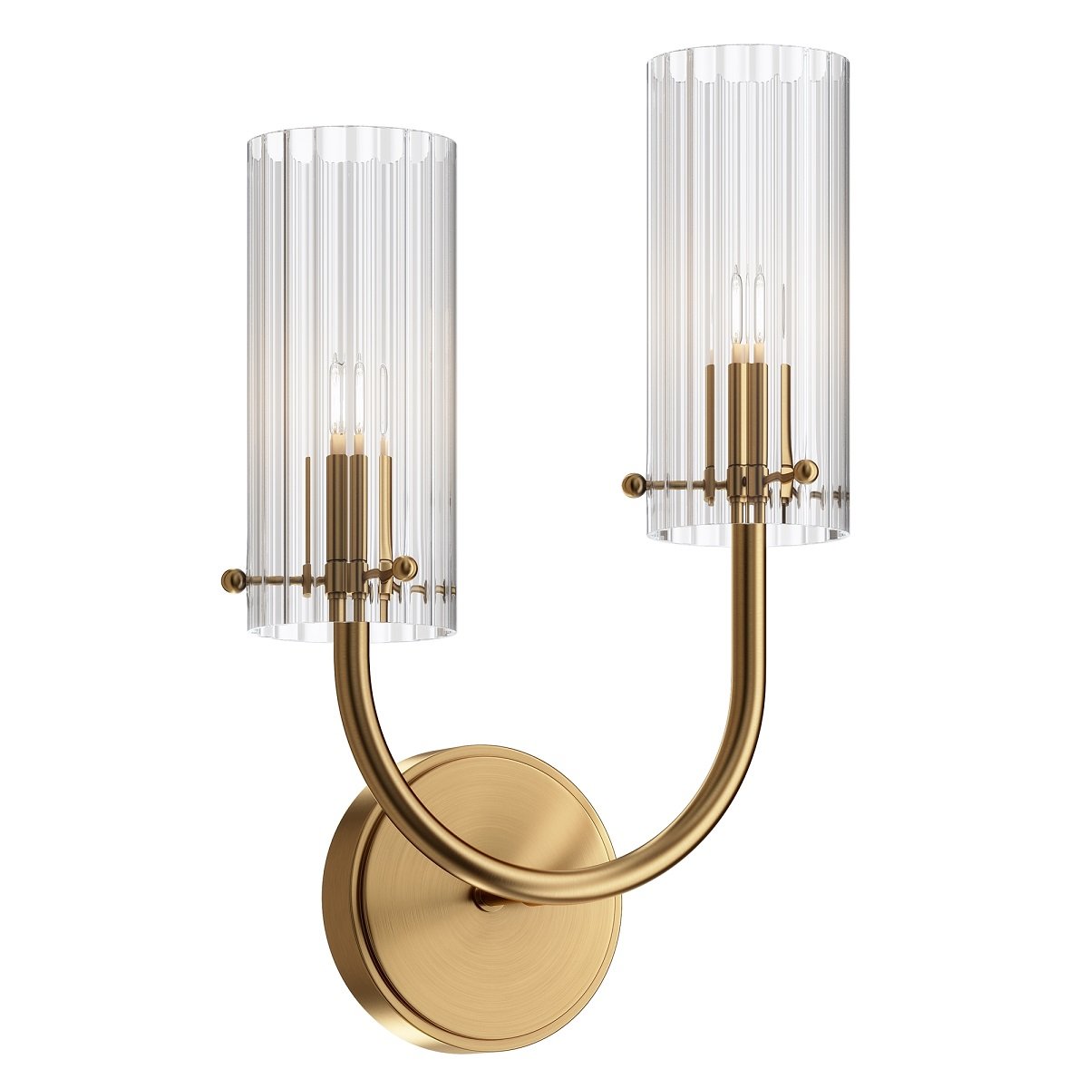 Maytoni Wandleuchte Arco 2-flammig messing