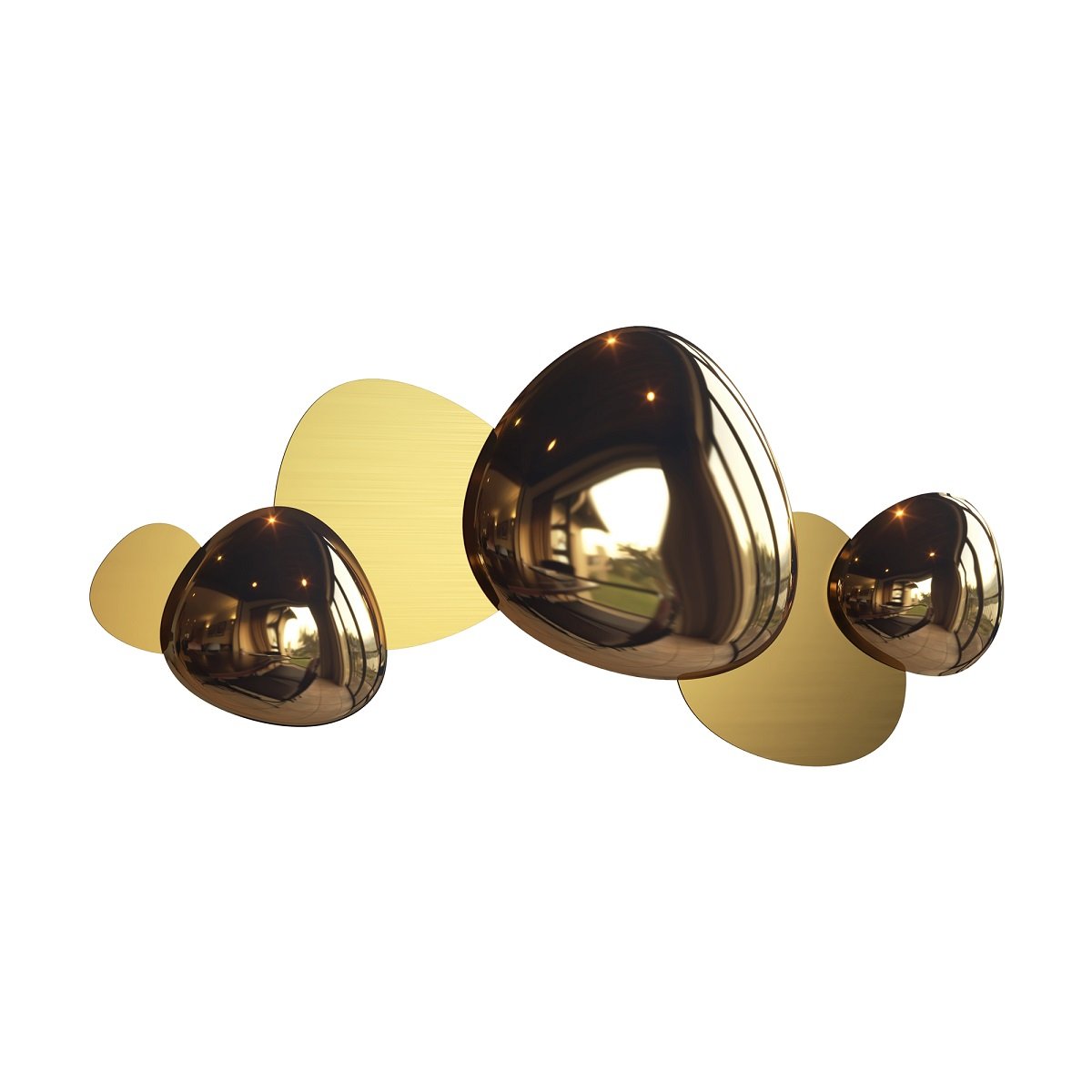 Maytoni Wandleuchte Jack-Stone 79cm goldfarben