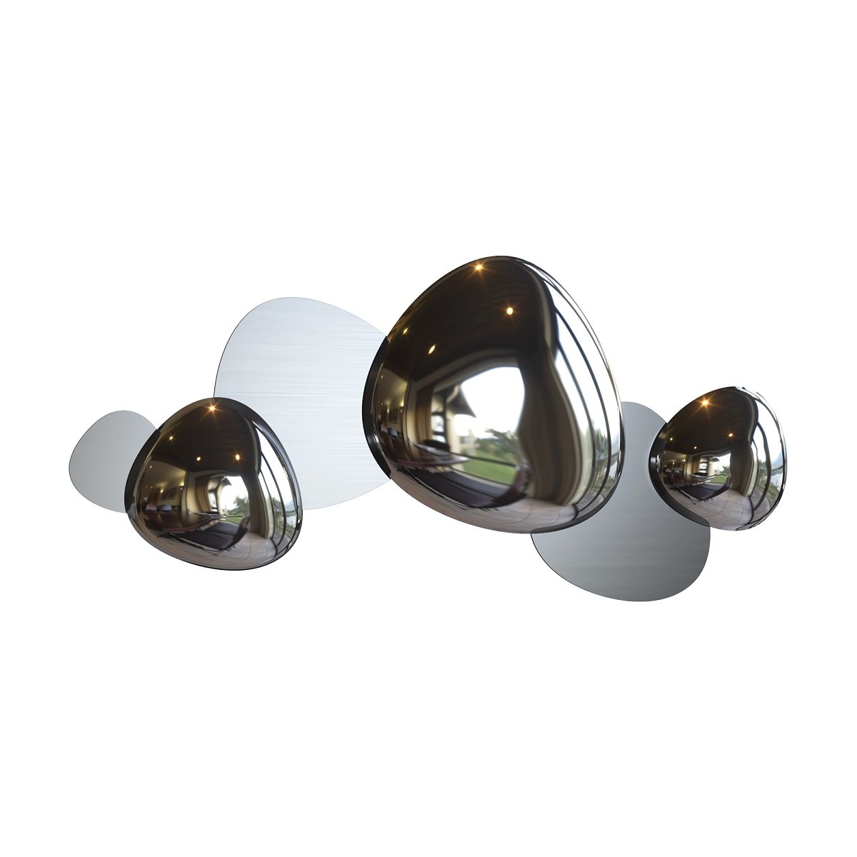 Maytoni Wandleuchte Jack-stone 79cm nickelfarben