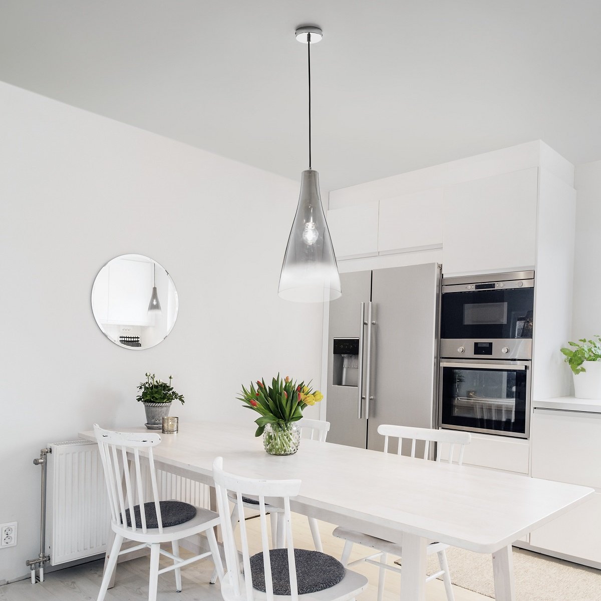 Nova Luce 9009231 LIVTAR Pendelleuchte 1-flammig Chrom E27