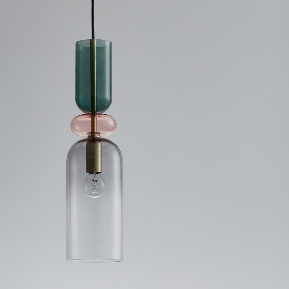 Nova Luce 9009236 MURANO Pendelleuchte 1-flammig Gold Multifarben E14
