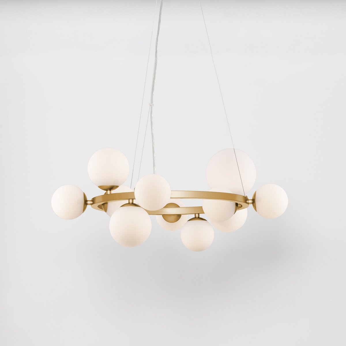Nova Luce 9028856 ODILLIA Pendelleuchte 11-flammig Gold Weiss G9