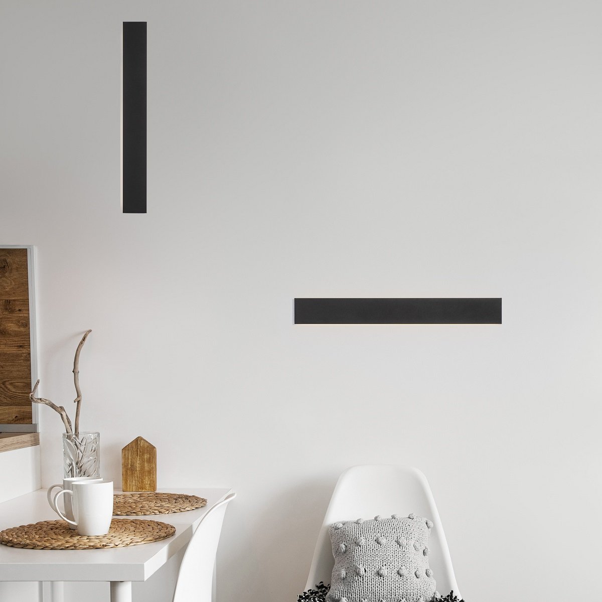 Nova Luce 9060613 SELINE LED Wandleuchte 3000K Schwarz 60cm