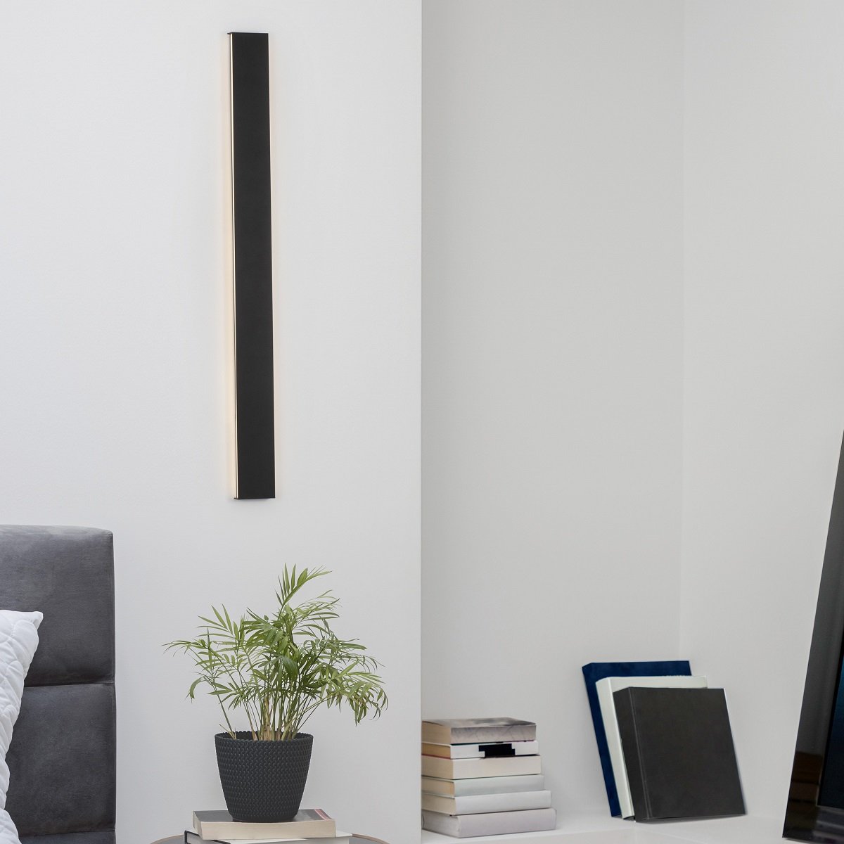 Nova Luce 9060913 SELINE LED Wandleuchte 3000K Schwarz 90cm