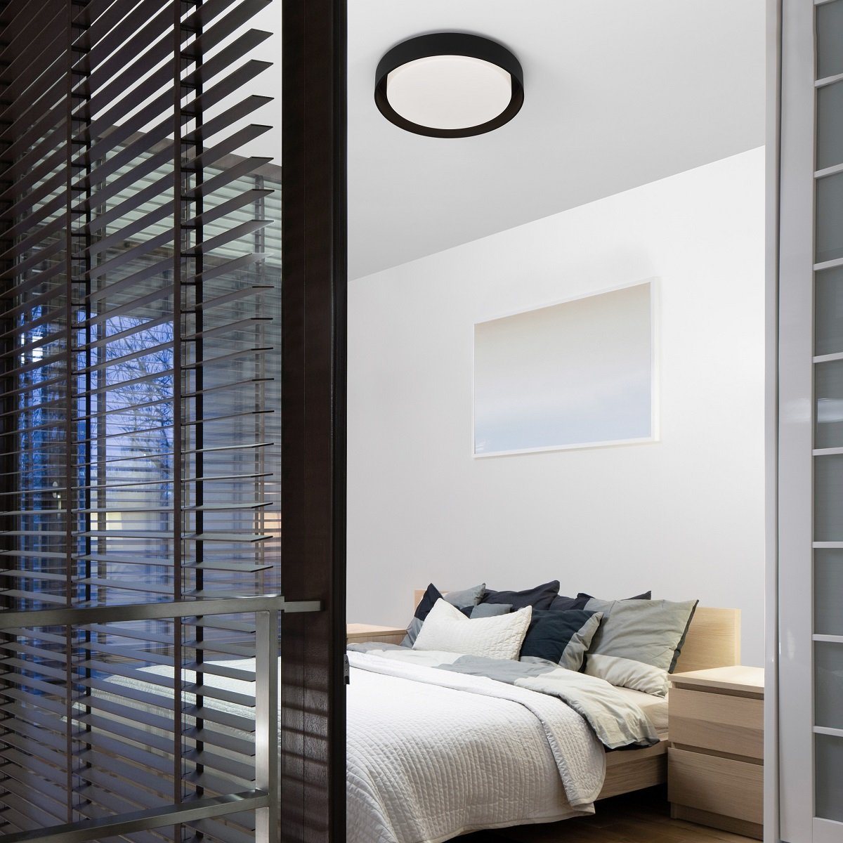 Nova Luce 9081208 KOI LED Deckenleuchte 1-flammig 3000K Schwarz