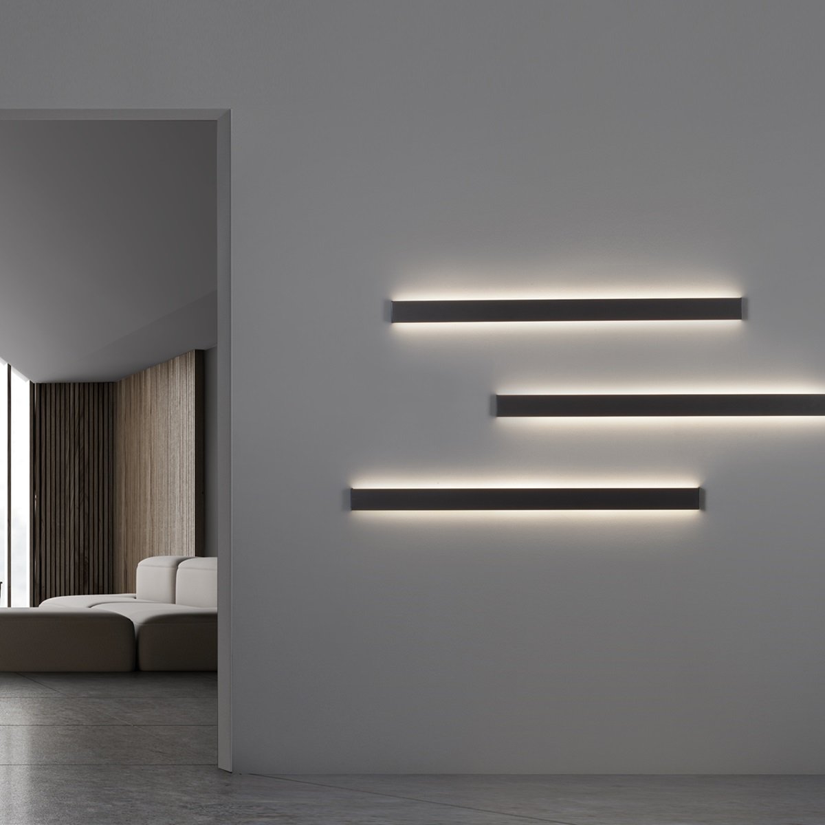 Nova Luce 9081400 SELINE LED Wandleuchte 3000K Schwarz