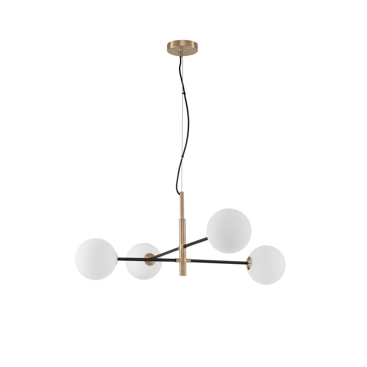 Nova Luce 9143304 VITRA Pendelleuchte 4-flammig Gold Weiss Schwarz G9