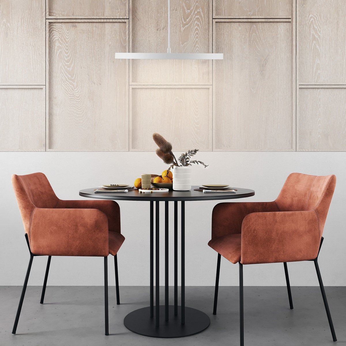 Nova Luce 9212910 ANDRIA LED Pendelleuchte 40cm 3000K Weiss dimmbar