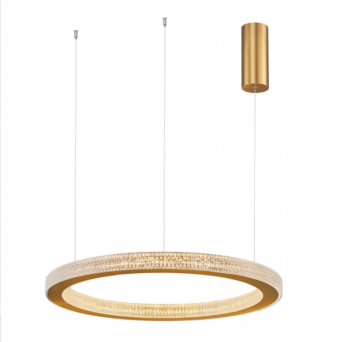 Nova Luce 9285610 FIORE LED Pendelleuchte 60cm 3000K Antik Gold dimmbar