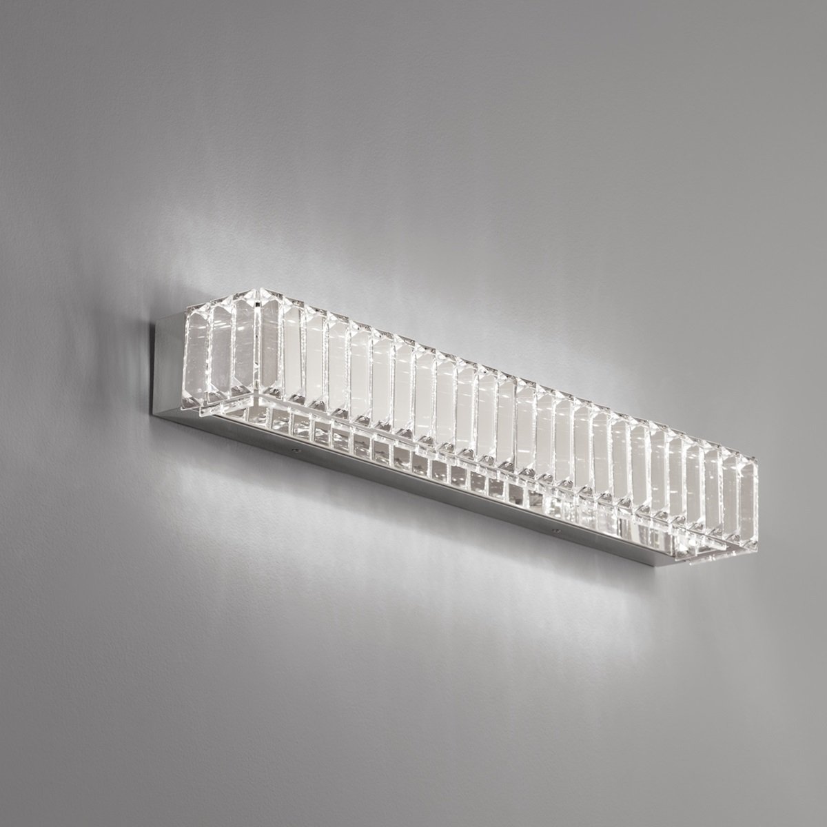 Nova Luce 9333064 AURELIA LED Wandleuchte 60cm 3500K Chrom Kristall