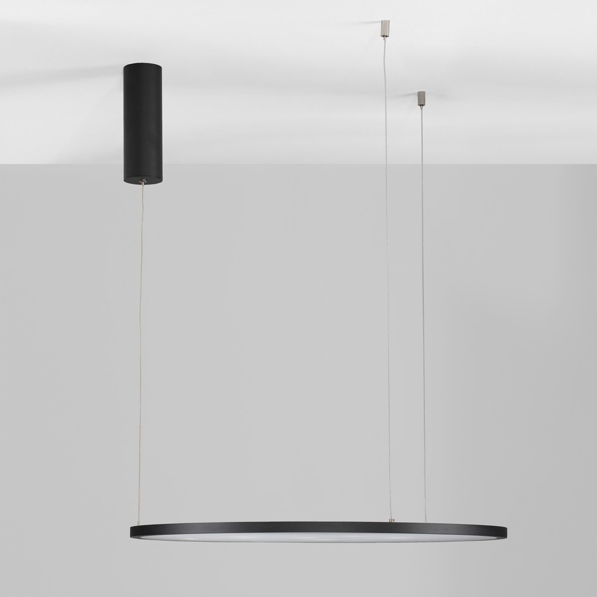 Nova Luce 9345601 TARQUIN LED Pendelleuchte 60cm 3000K Schwarz dimmbar